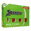 Bolas Srixon Soft Feel Brite Vermelha c/12