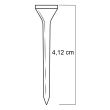 Tee Madeira 1 5/8 Branco pcte c/30