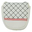 Headcover Putter Mallet Diamond White 1366