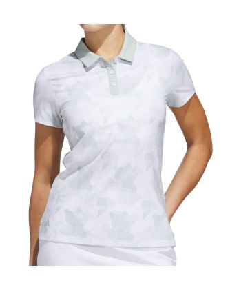 Polo Fem Adidas Printed Manga Curta