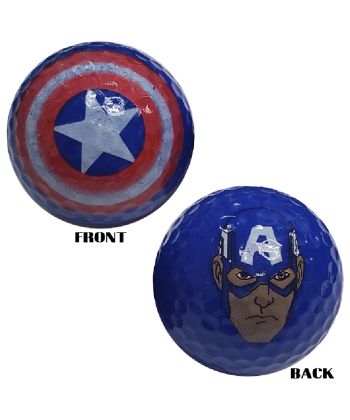 Bola Minigolfe Logo Cap America Avulsa