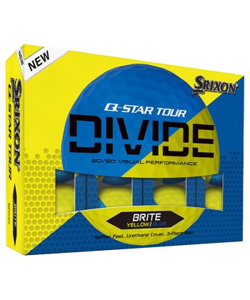 Bolas Srixon Q-Star Tour Divide BLU/YLW c/12