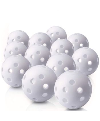 Bolas de Treino Perfuradas Branca c/15