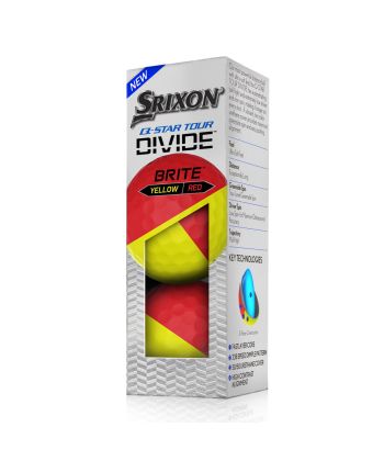 Bolas Srixon Q-Star Tour Divide RED/YLW c/3