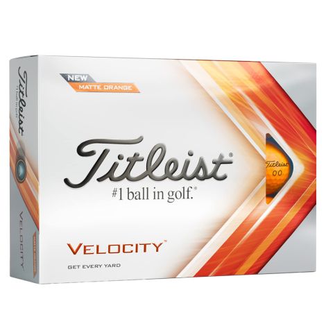 Bolas Titleist Velocity Laranja c/12