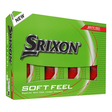 Bolas Srixon Soft Feel Brite Vermelha c/12