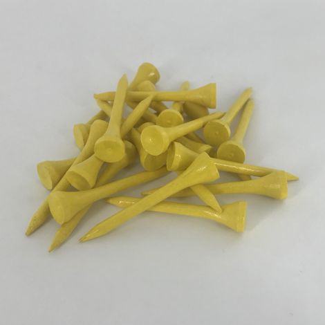 Tee Madeira 2 1/8 Amarelo pcte c/30