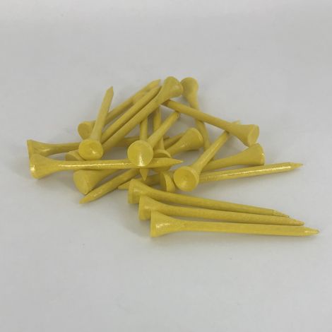 Tee Madeira 2 3/4 Amarelo pcte c/30