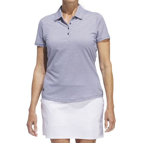 Polo Fem Adidas Listradinha Manga Curta