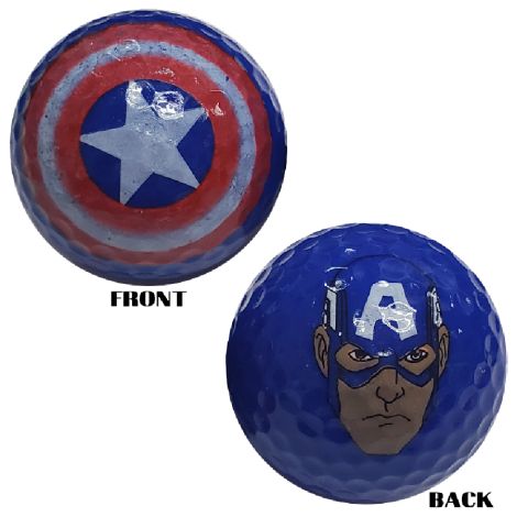 Bola Minigolfe Logo Cap America Avulsa