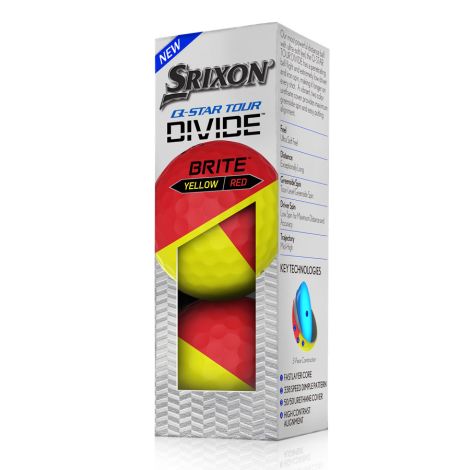 Bolas Srixon Q-Star Tour Divide RED/YLW c/3