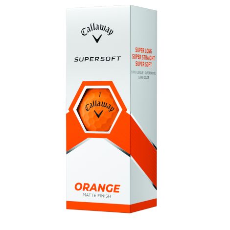 Bolas Callaway Supersoft Laranja c/3